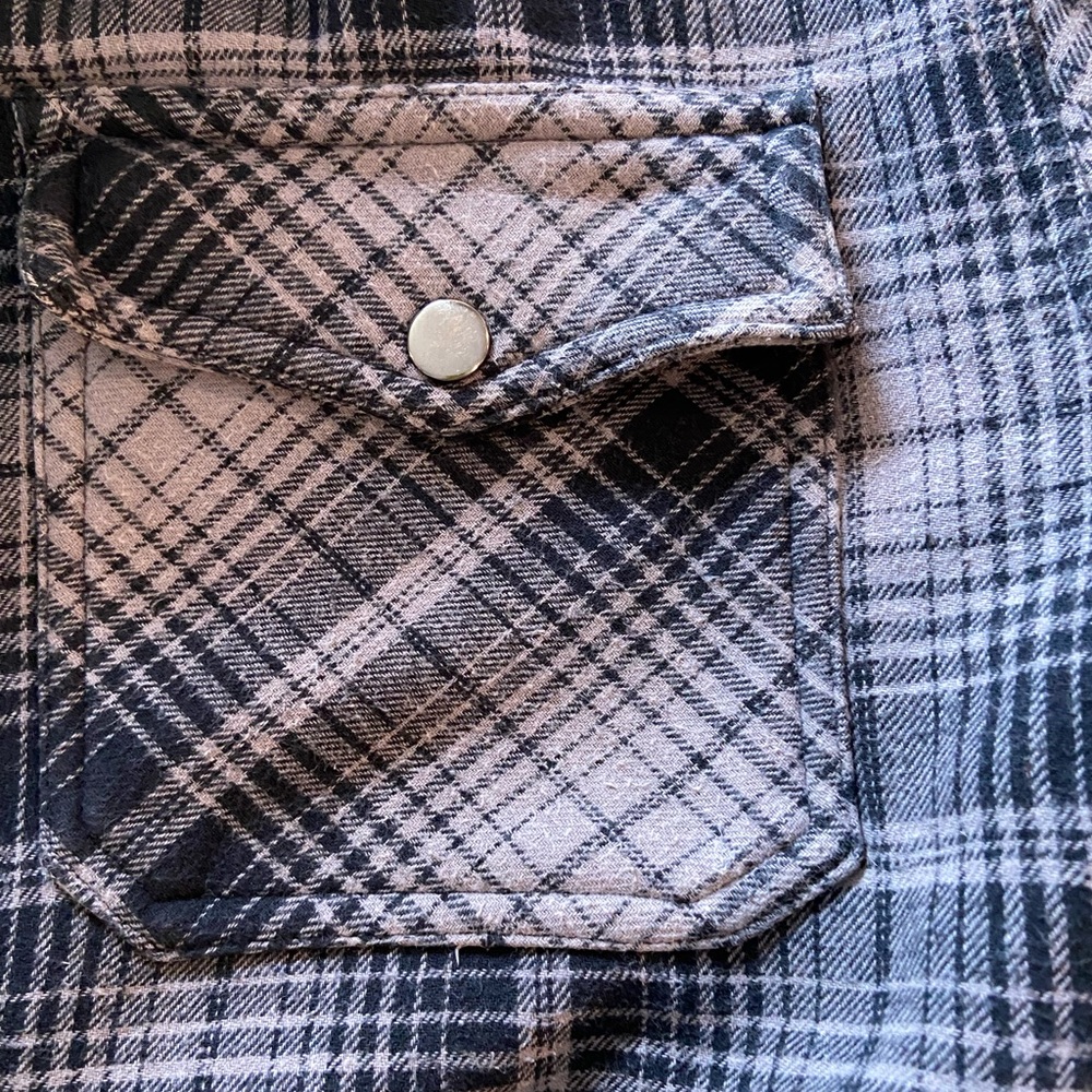 Plaid Button-Up Jacket - image 2